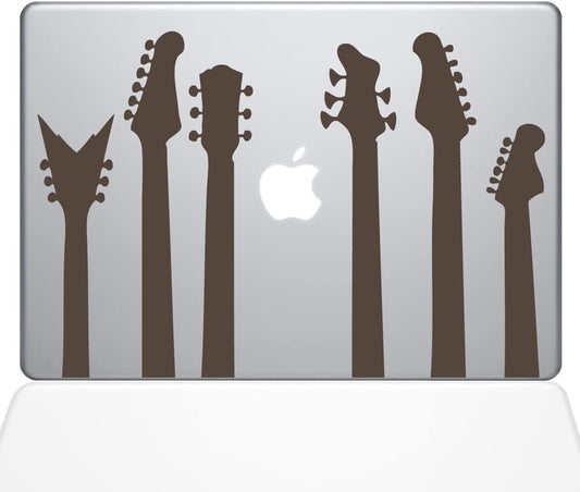 Decal Guru Guitar Band Decal Vinyl Sticker 13 MacBook Air Brown