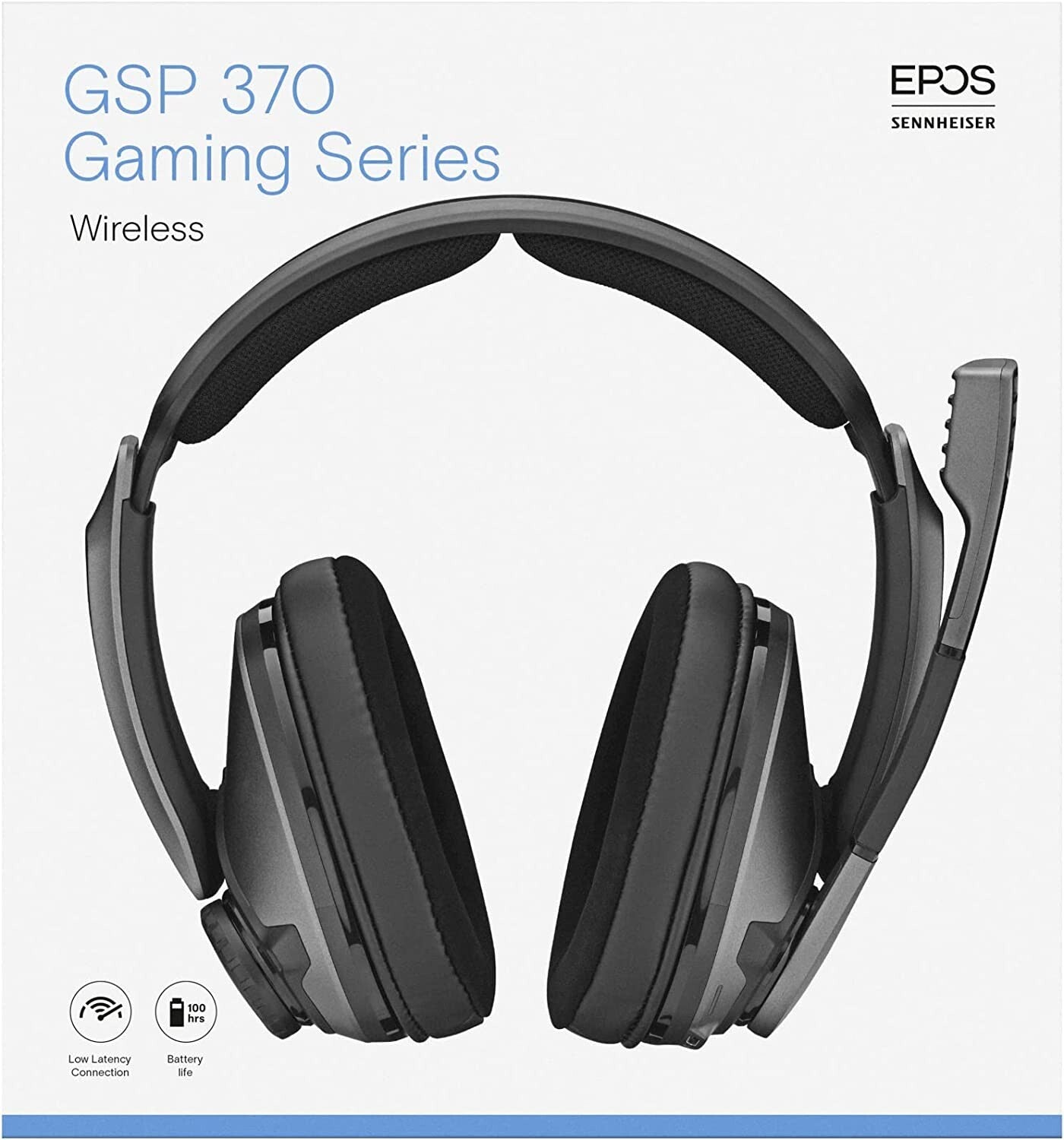 GSP 370 Sennheiser OverEar Wireless Bluetooth NoiseCancelling Gaming Headset