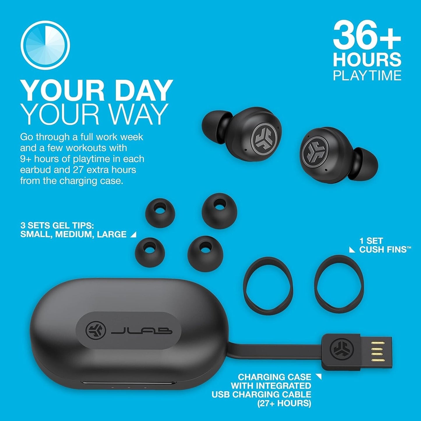 JLab JBuds Air Pro True Wireless Earbuds Brand New