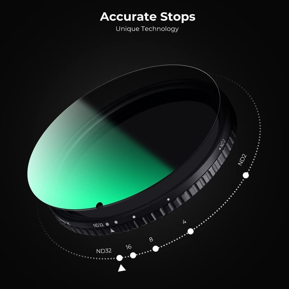 ND2 ND32 KF Concept 82mm Fader ND Filter Neutral Density Variable Filter to