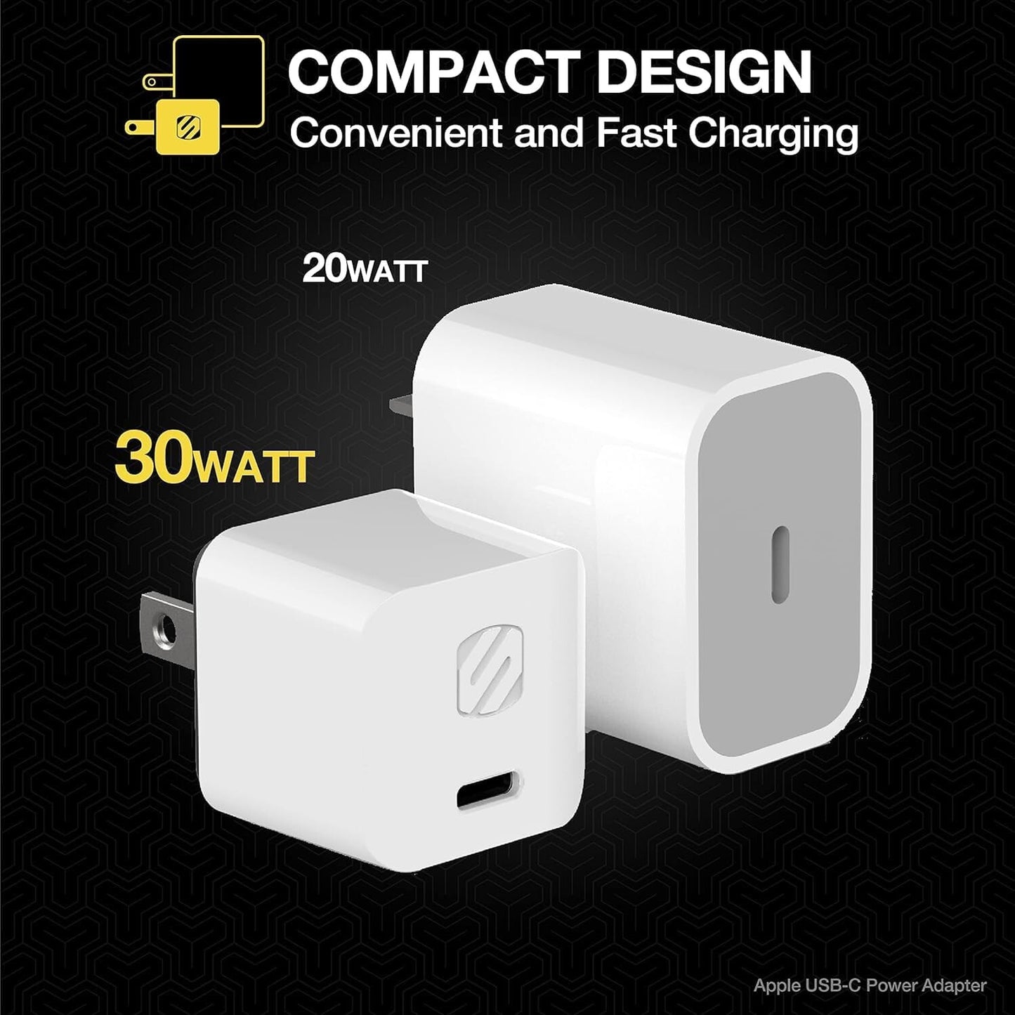 HPDC30MWT-SP 30W Scosche Powervolt TypeC Wall Charger
