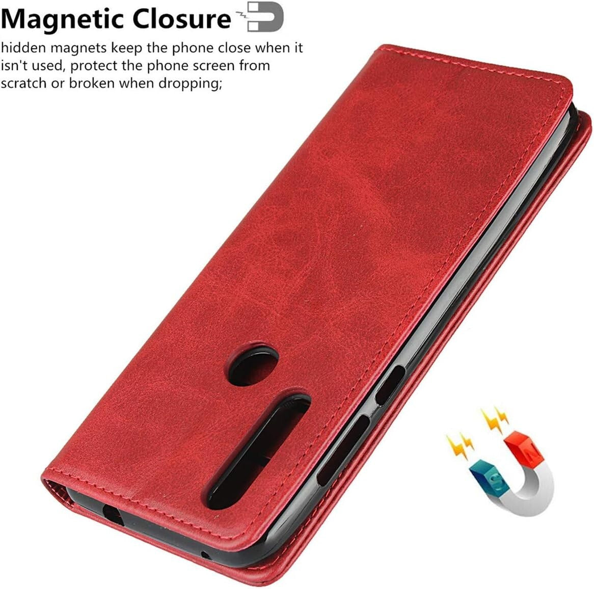 Wallet Premium PU Leather Magnetic Motorola I Action Multifunction