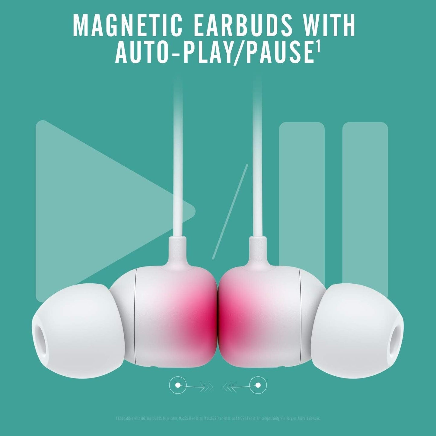 Beats Flex Wireless Earbuds Apple W1 Headphone Chip Magnetic Earphones 12 hrs