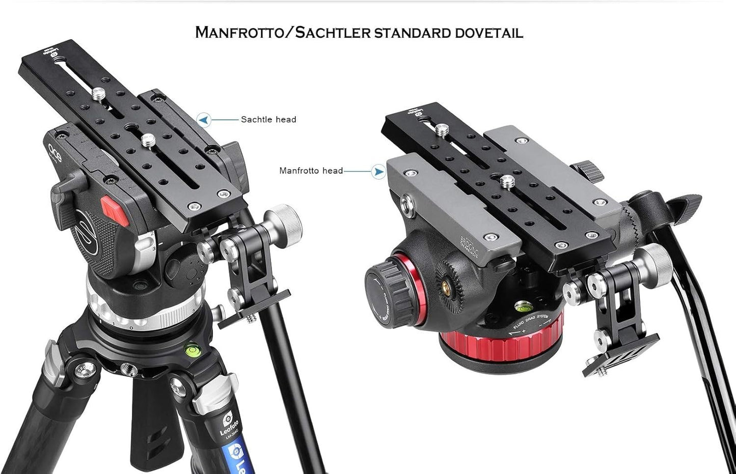 Leofoto VR-380 380mm Long Lens Support for Manfrotto/Sachtler Tripod Head