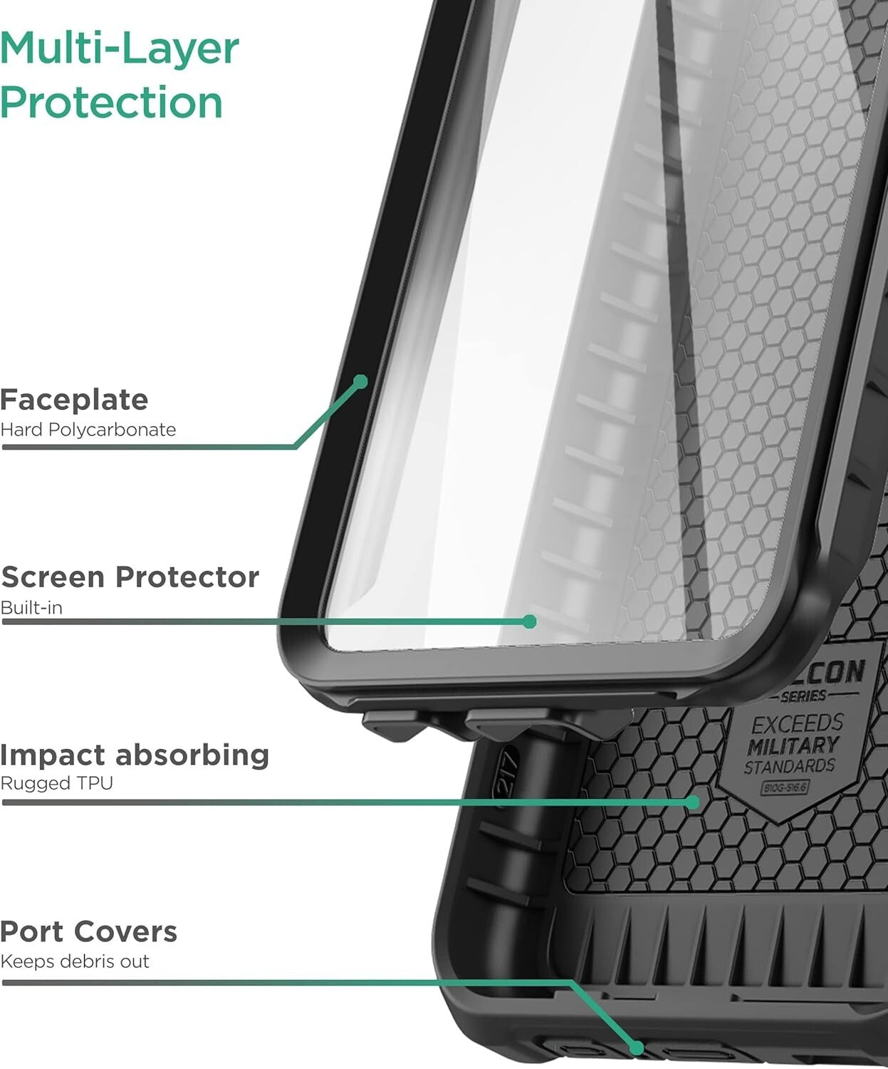 Samsung A33 Encased Falcon Shield Belt Galaxy 5G Builtin Screen P