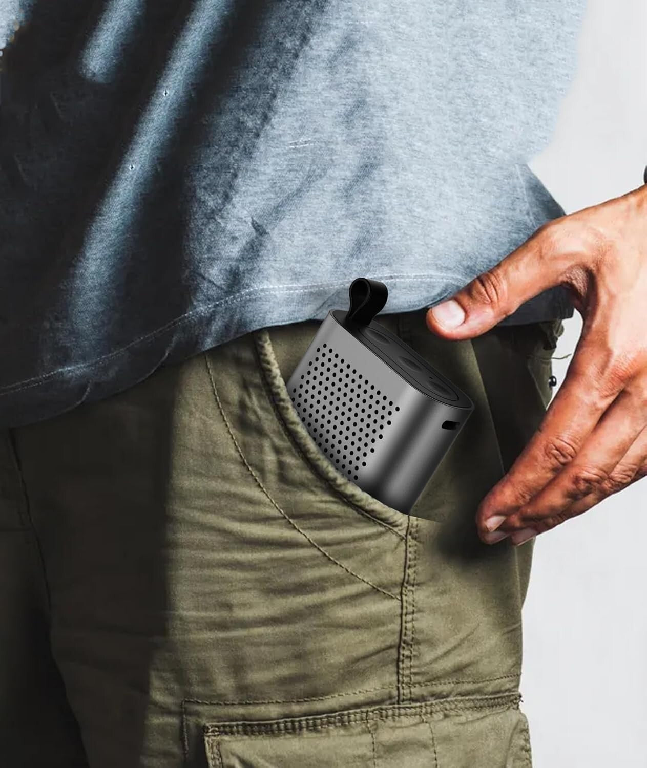 Bluetooth 50 Speakers Wireless Deep Bass Lightweight Portable Black