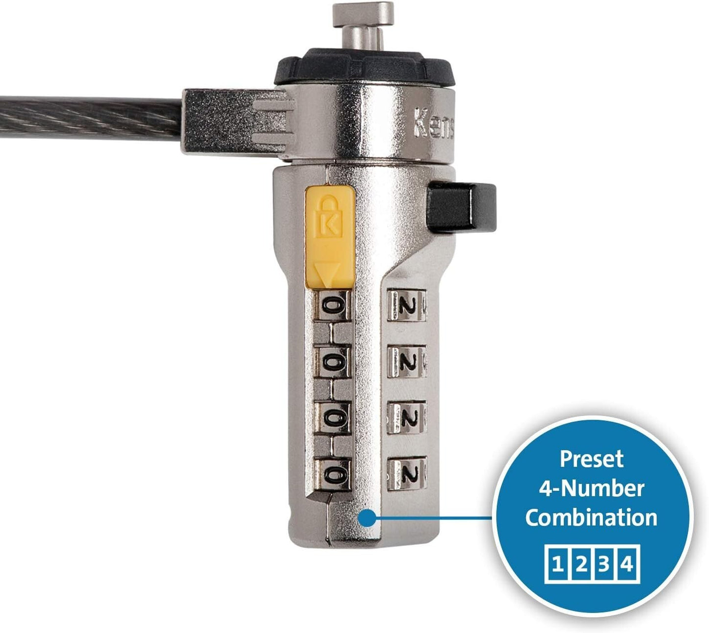 A2021A K65011WW Kensington Serialized Combination Laptop Lock