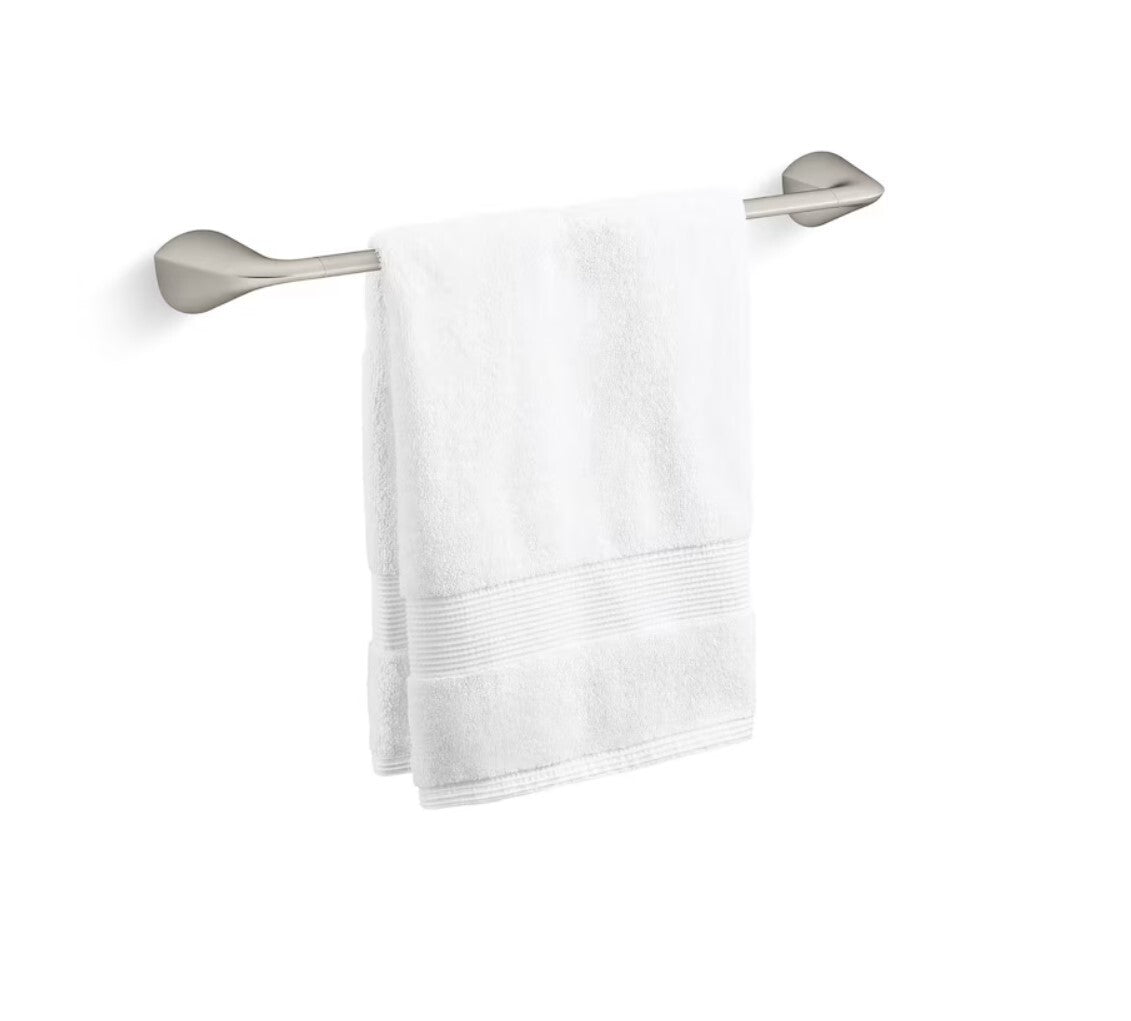 R31182-BN Kohler Availa 18 Vibrant Brushed Nickel Wall Mount Single Towel Bar