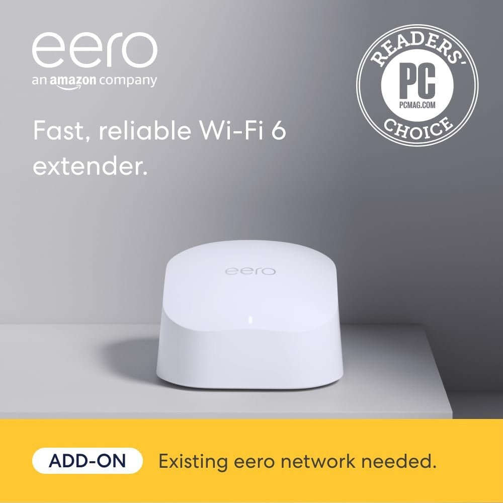 500 Amazon 6 Mesh Wifi Extender 1 sqft WiFi 6 Processor 12 GHz quadcore
