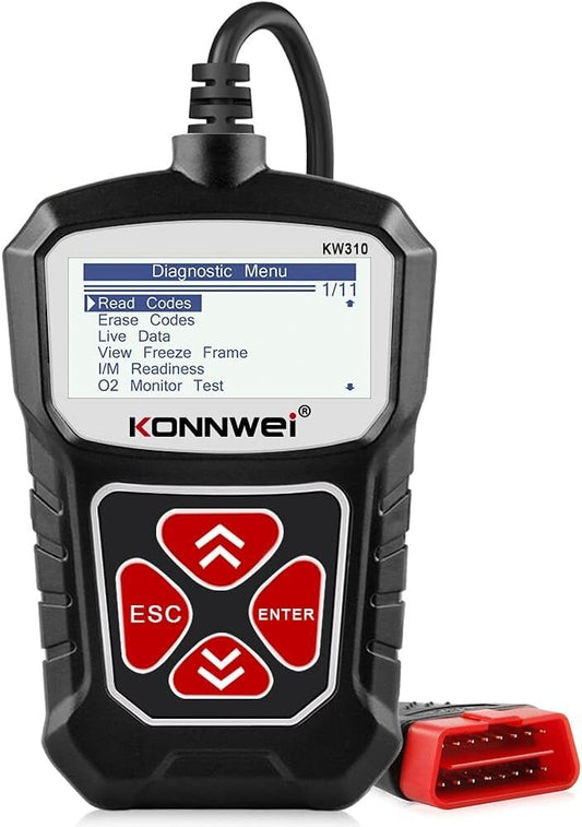 KONNWEI KW310 Scanner Full Functions 10 Modes Car Engine Diagnosti