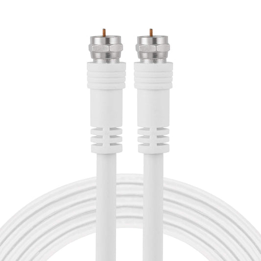 RG6 GE Coaxial Cable 15 Ft FType Connectors Double Shielded Coax Input o