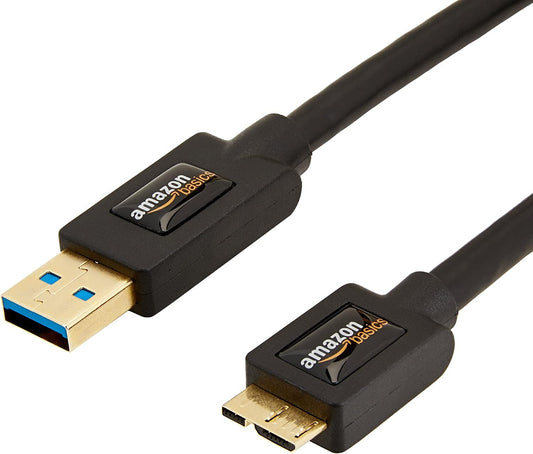USB AmazonBasics 30 Charger Cable AMale to MicroB 3feet 09 meter