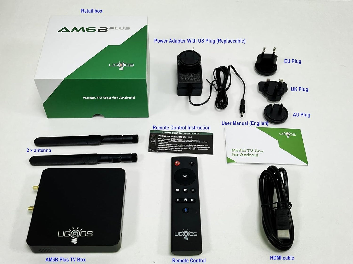 AM6B S922X-J Plus TV Box Amlogic Android 90 WiFi6