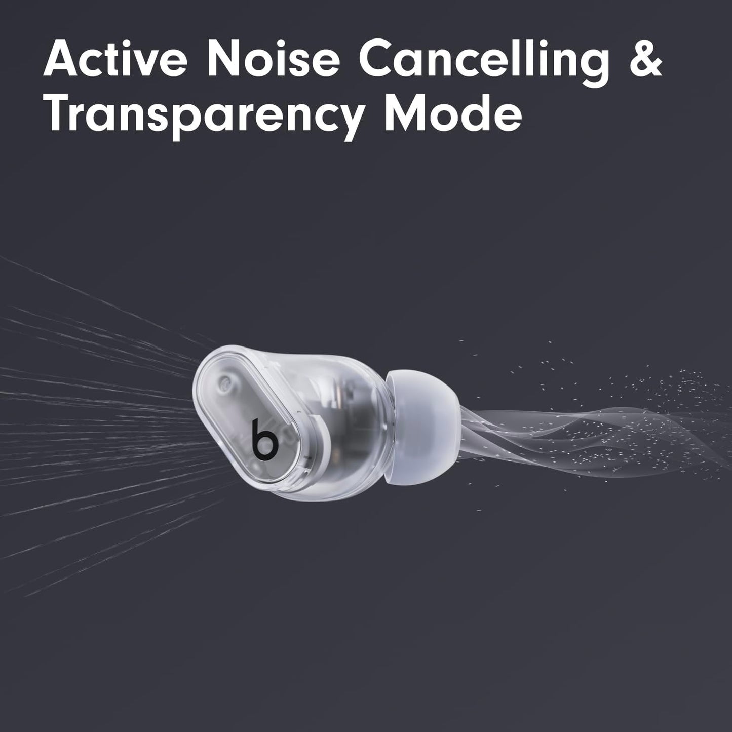 Beats Studio Buds+ Wireless Earbuds Noise Cancelling Apple Android Transparent