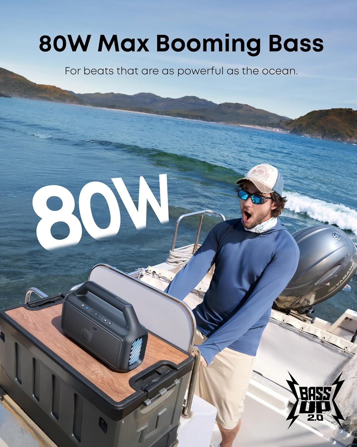 Anker Soundcore Boom V2 BassUp Bluetooth Speaker 80W 24H RGB Lights