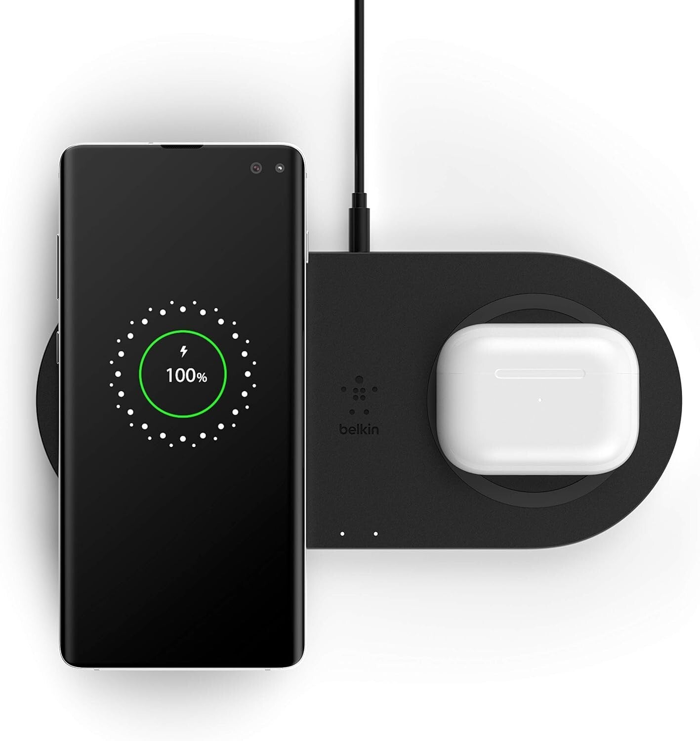 10W WIZ002TTWH Belkin Qi Dual Wireless Charging Pad Black