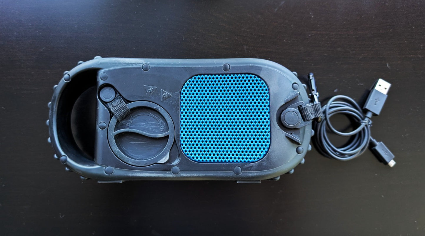 Ecoxgear EcoCarbon GDI‑EXCBN200 Bluetooth Speaker IP68 Blue 16W Power Bank