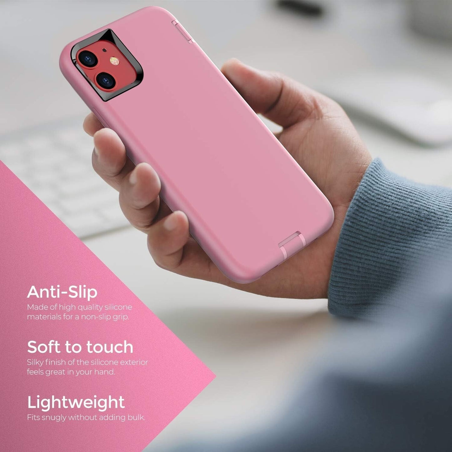 ORIbox iPhone 11 Pro Max Pink 10 FT Military Grade Drop Protection