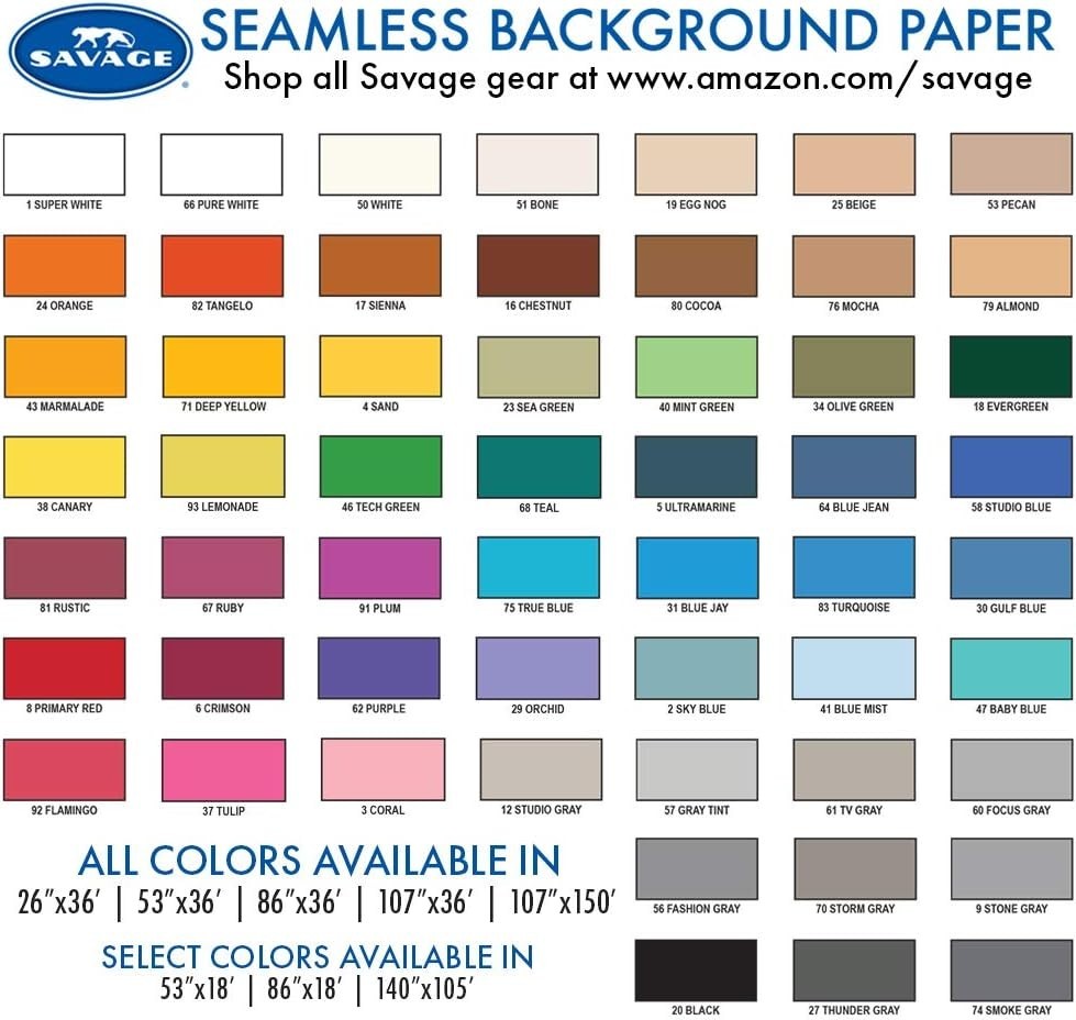Savage Seamless Paper Backdrop 79 Almond 86" x 36' Photography Studio USA