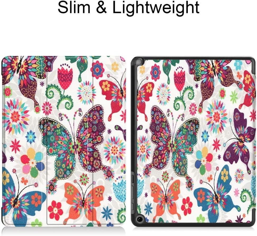Acer Chromebook Tab 10 9.7" Case D651N - Slim Leather Folio Cover Butterfly