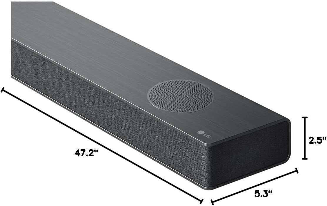 LG S90QY Soundbar w/ Wireless Subwoofer 5.1.3 Dolby Atmos DTS:X Black