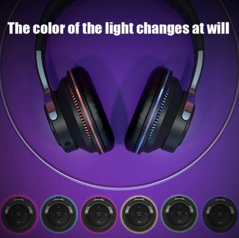 Ninja Dragon Wireless Light Changing Bluetooth Gaming Headset Black
