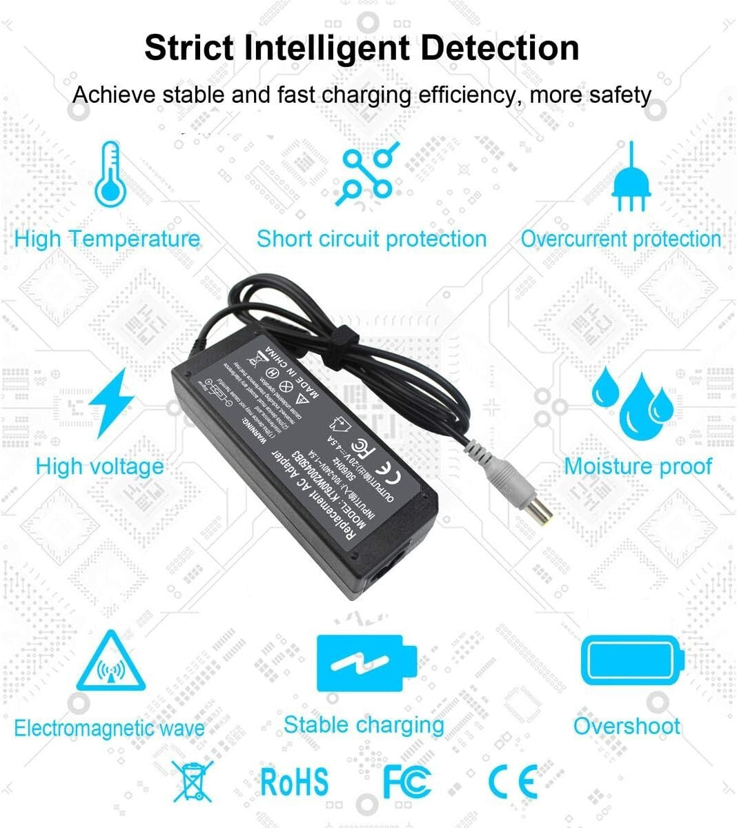 90W 20V Lenovo AC Charger ThinkPad Laptop Power Adapter 45A Power Supply