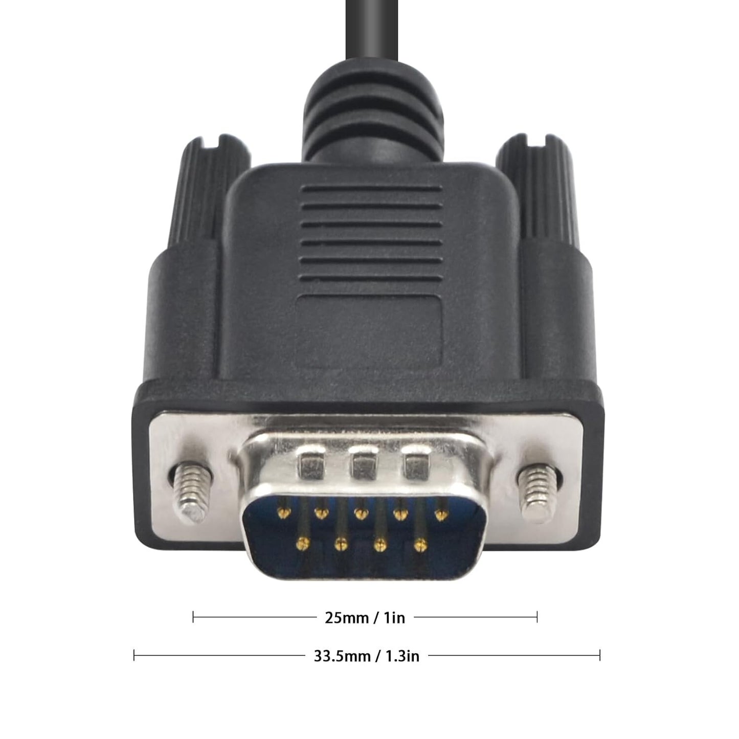 DB9 DB9 Poyiccot to 35mm Serial Cable 6feet 18m Male to 35mm Male Serial Ca