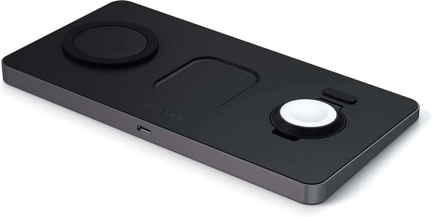 Satechi Trio Magnetic Wireless Charger Pad Qi for iPhone Apple Watch AirPods