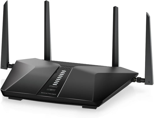 NETGEAR RAX54S Nighthawk WiFi 6 Router – AX5400 Dual-Band, 2500 Sq Ft, Secure