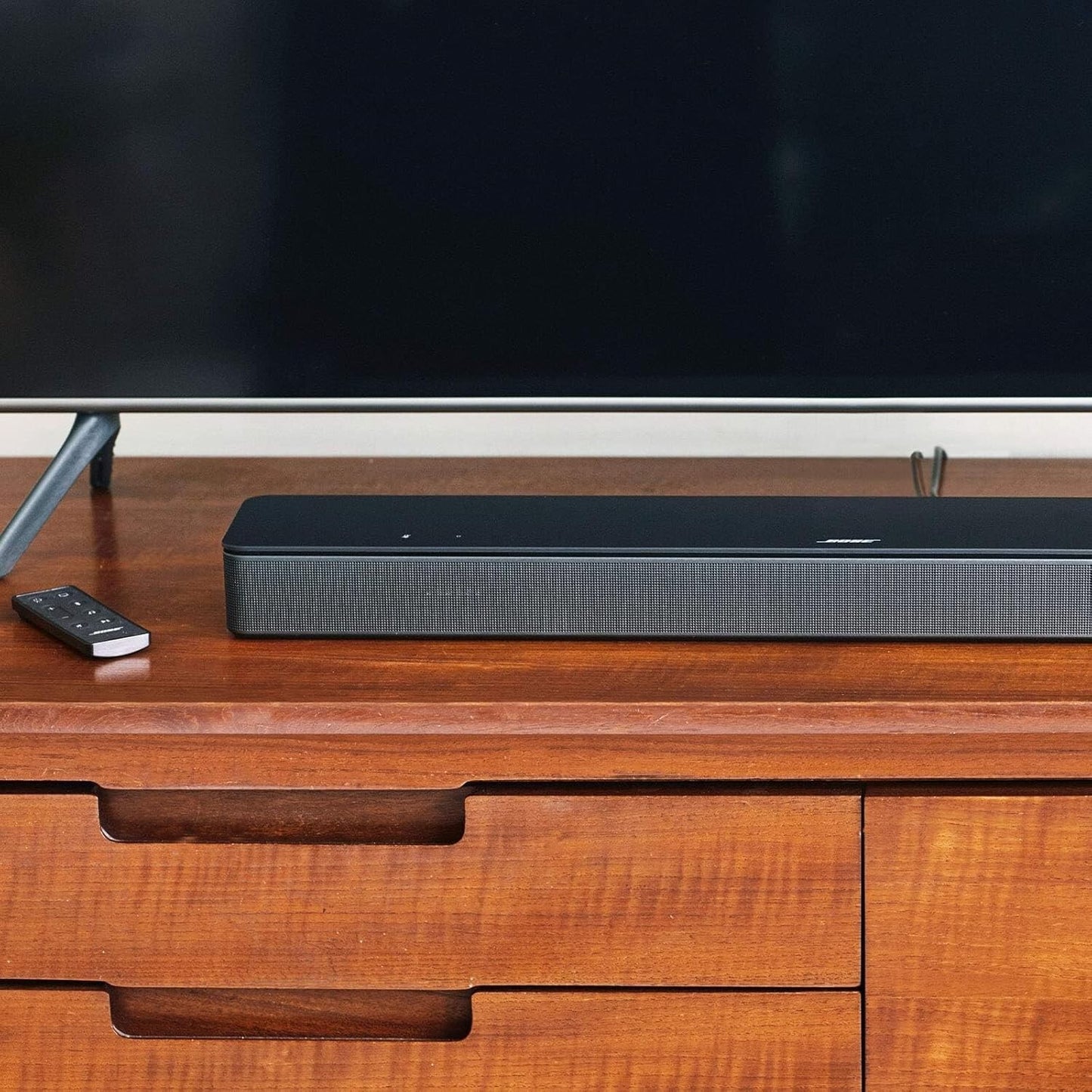 Bose Smart Soundbar 300, Bluetooth Wireless for TV w/ Built-in Microphone, Alexa