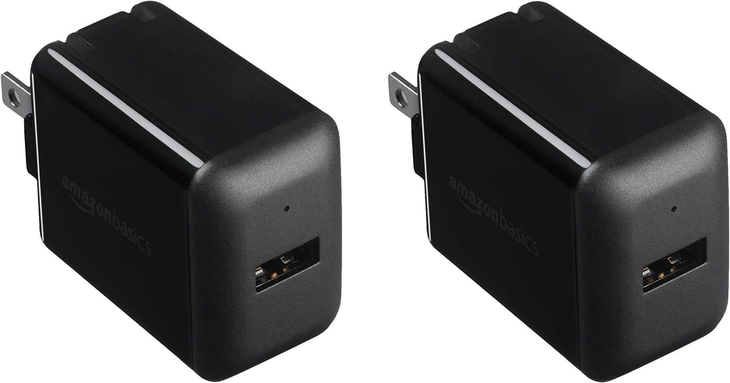 12W USB-A Amazon Basics One Port Wall Charger 24A Phones 1514131211X
