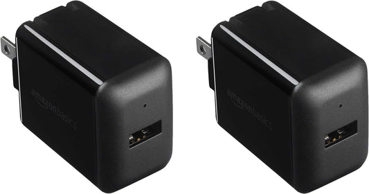 12W USB-A Amazon Basics One Port Wall Charger 24A Phones 1514131211X
