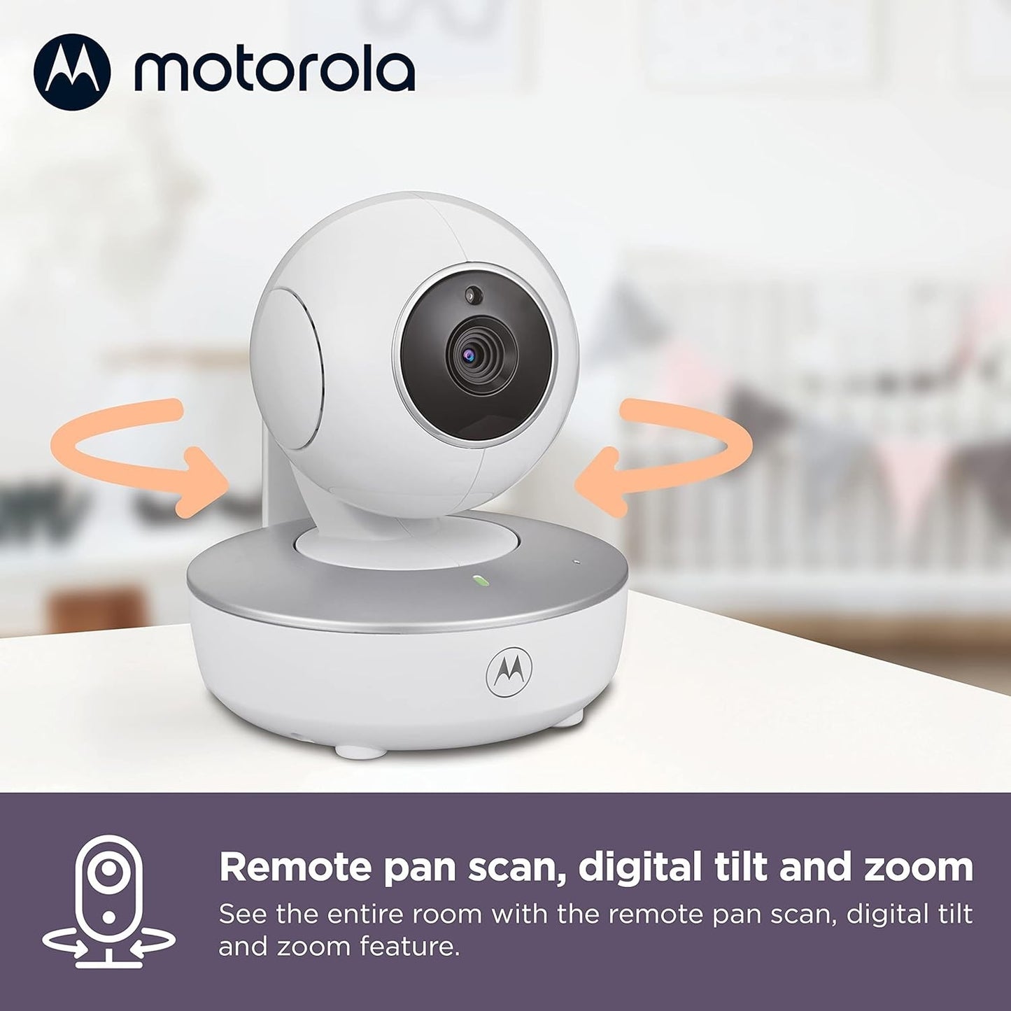 Motorola Nursery Baby Monitor with Camera and Audio, Portable VM36XL WiFi