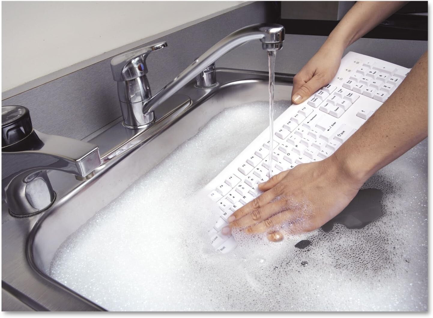 USB K64406US Kensington Pro Fit Washable Keyboard White