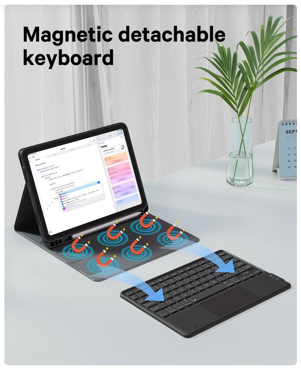 Step Series iPad 10th Gen Keyboard Case 10.9" Detachable, Protective - Lake Blue