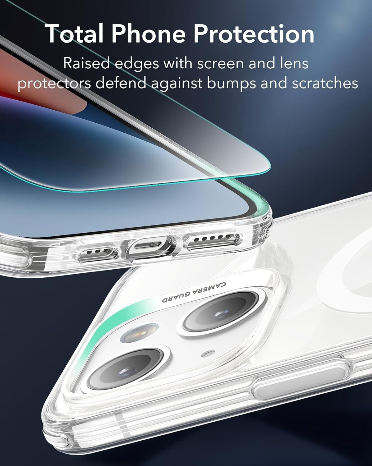 ESR for iPhone 14/13 case, Translucent Matte Case, Compatible with MagSafe, Mili
