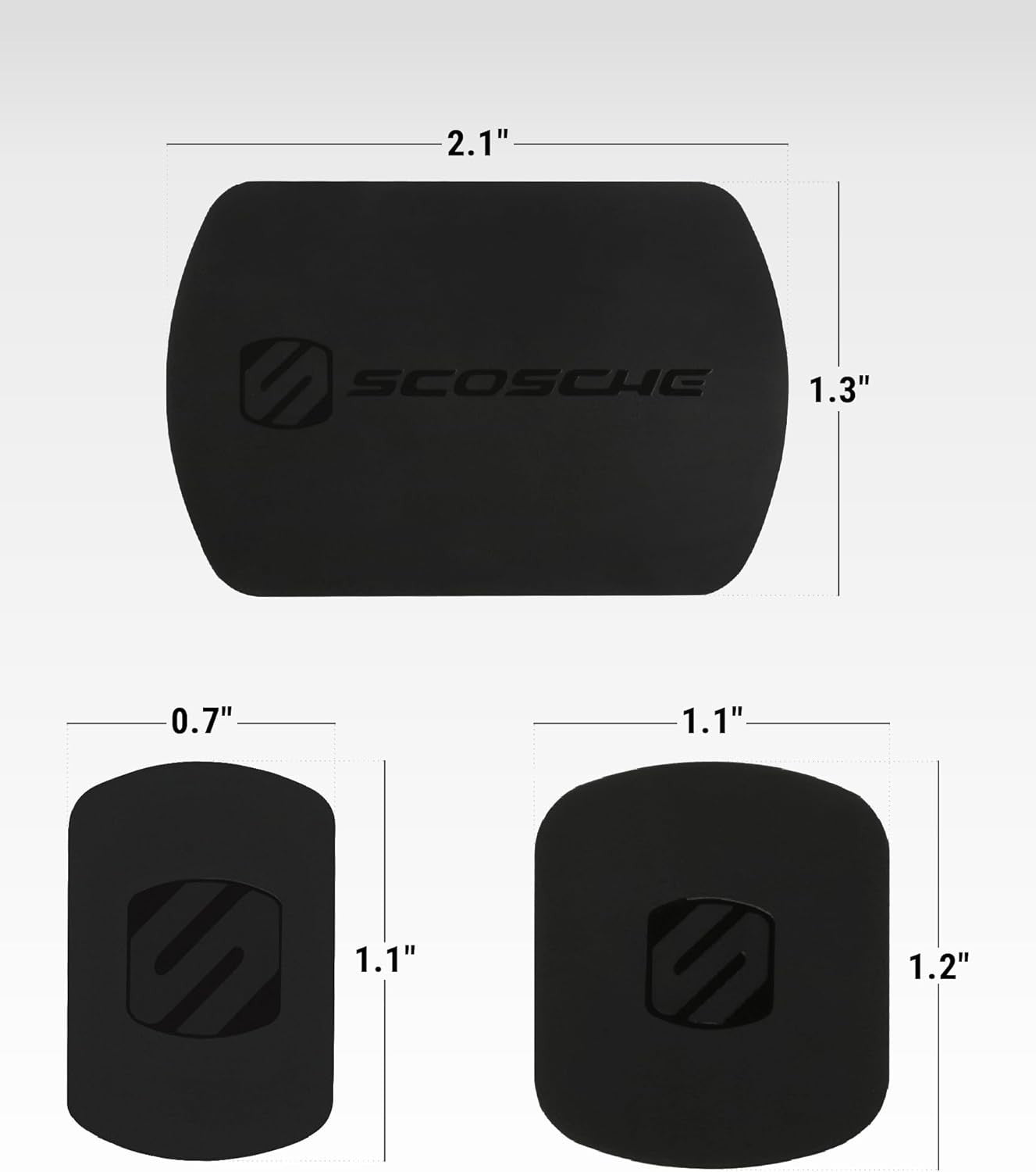 Scosche MagicMount Metal Plate Kit – MAGRKI, Phone Mount Replacement Plates