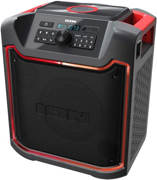ION Pathfinder 4 Bluetooth Portable Speaker Wireless Qi Charging