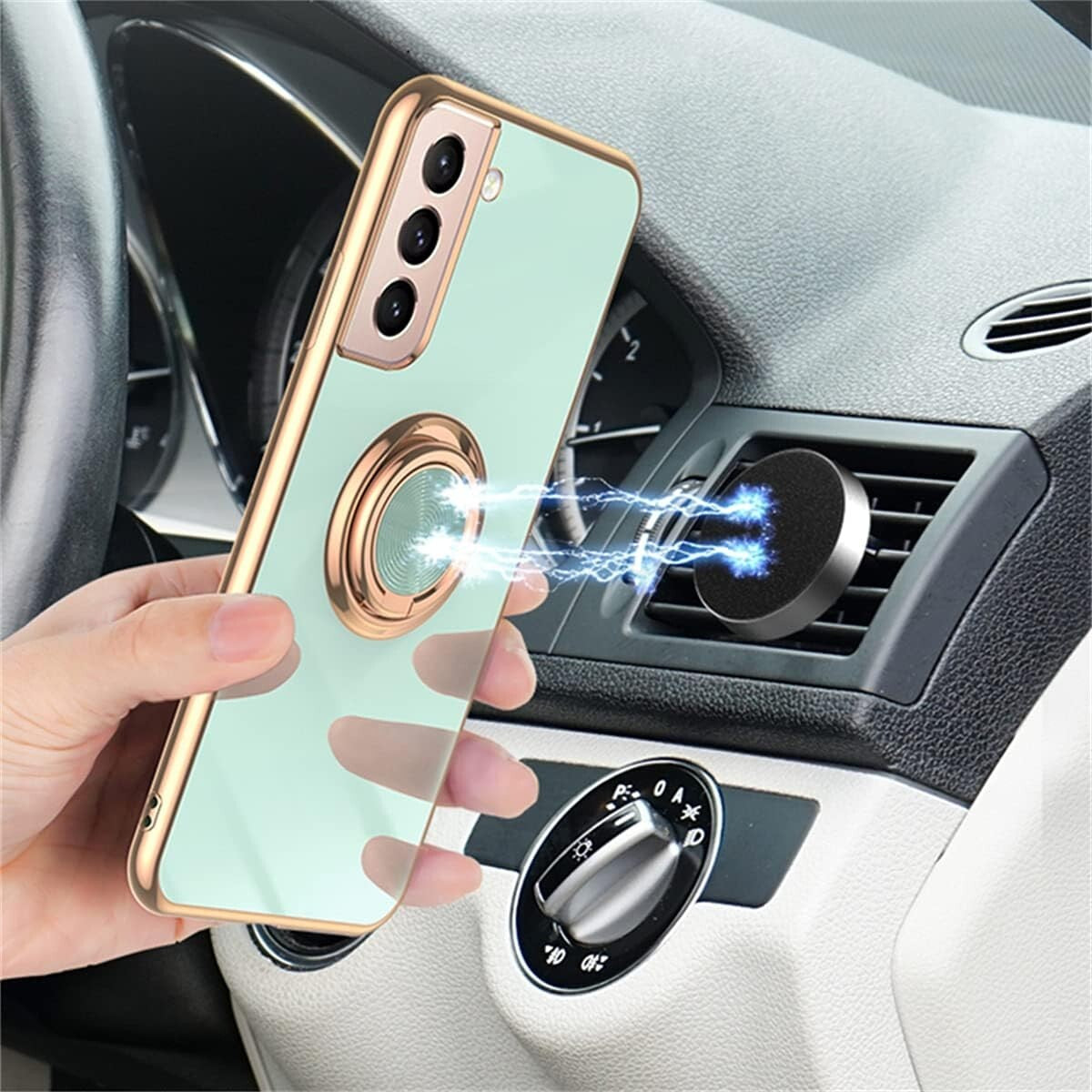 Samsung EYZUTAK S21 Electroplated Magnetic Ring Holder Galaxy 5G D