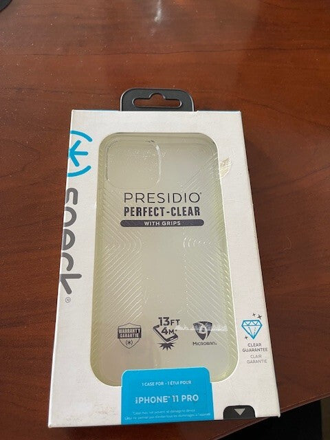 136447-5085 Speck Presidio PerfectClear w Grips iPhone 11 Pro Clear