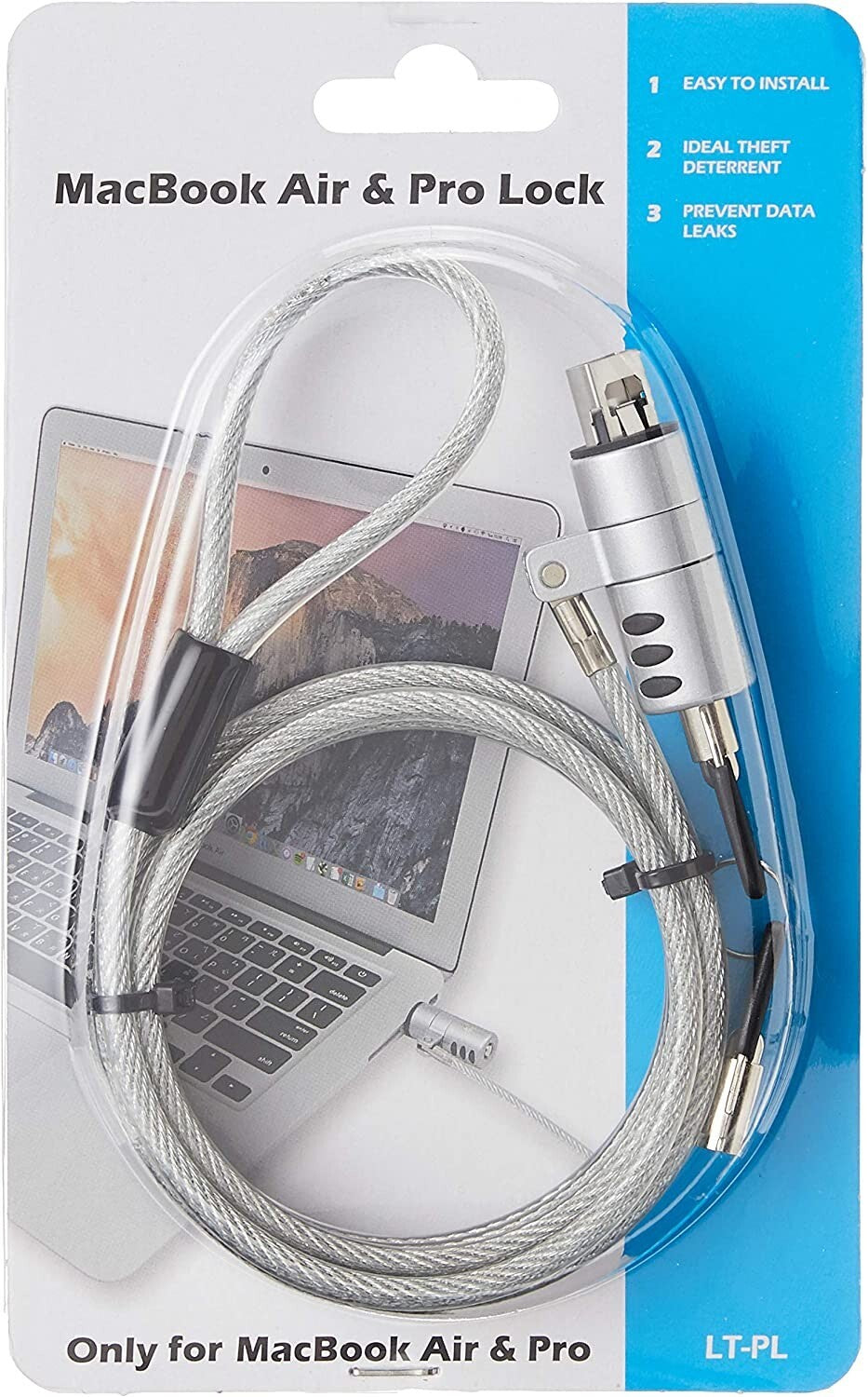 USB CTA Cable Lock 30 Galvanized Steel Security Cable Lock MacBook