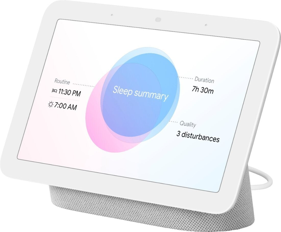 Nest Hub 7” Smart Display with Google Assistant (2nd Gen) - Chalk