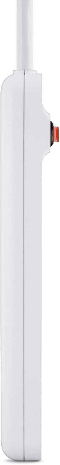 WHITE Belkin 6Outlet Power Strip 3ft Cord