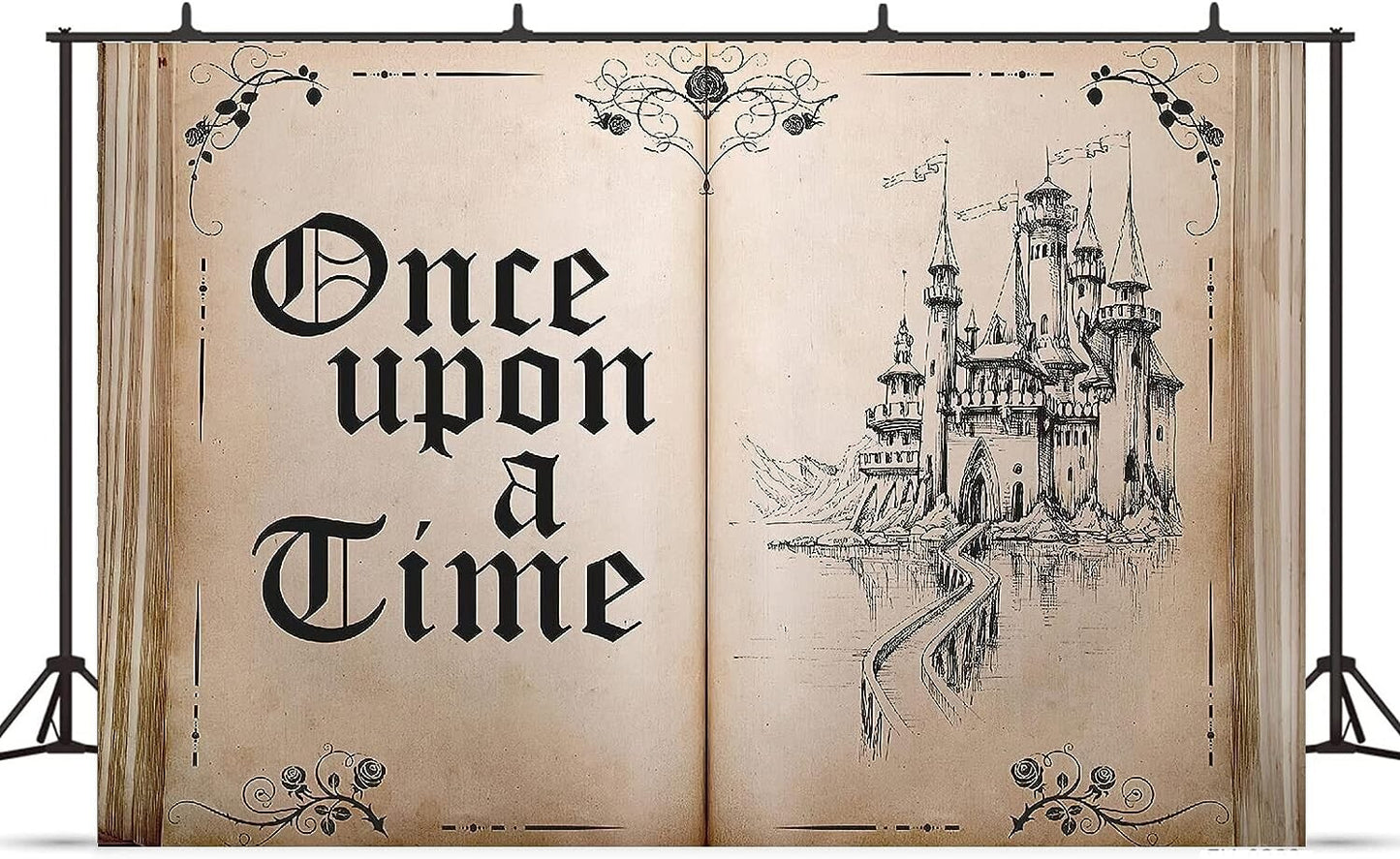 Backdrop Romantic Fairy Tale Once Upon a Time Ancient Castle Princess 7x5FT