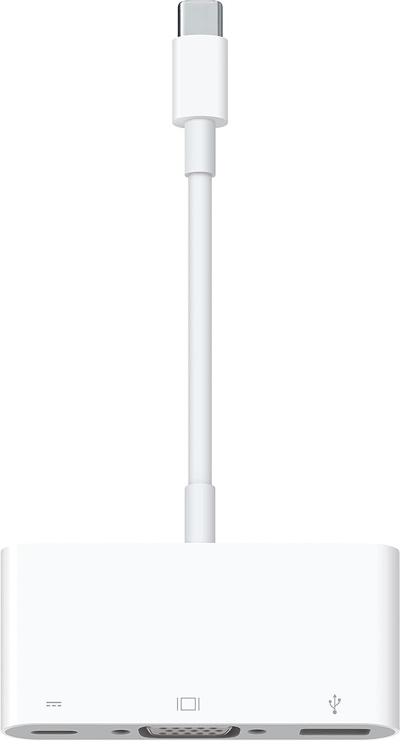 Apple USB-C VGA Multiport Adapter White USB-C to VGA HDMI USB Charging