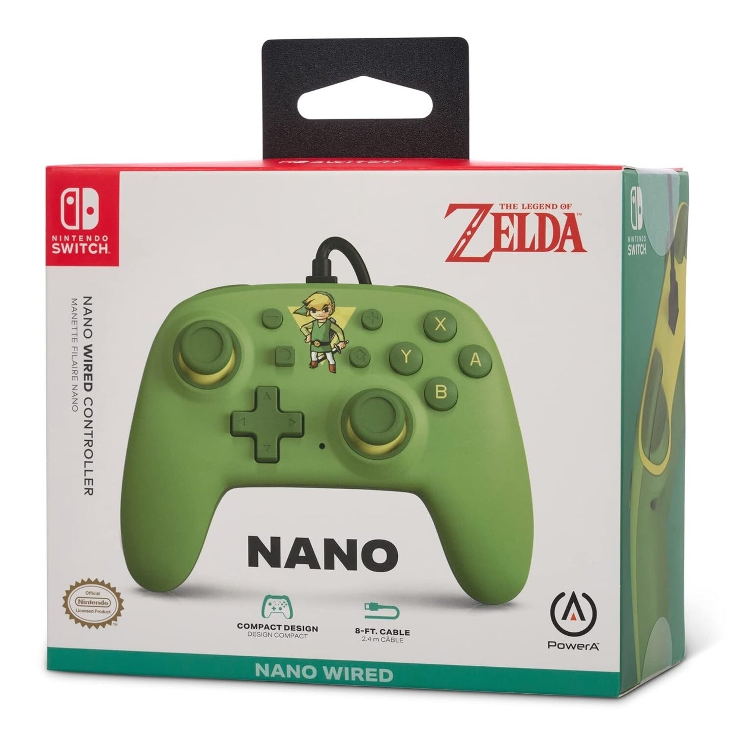PowerA Nano Wired Controller Nintendo Switch Toon Link Nintendo Switch