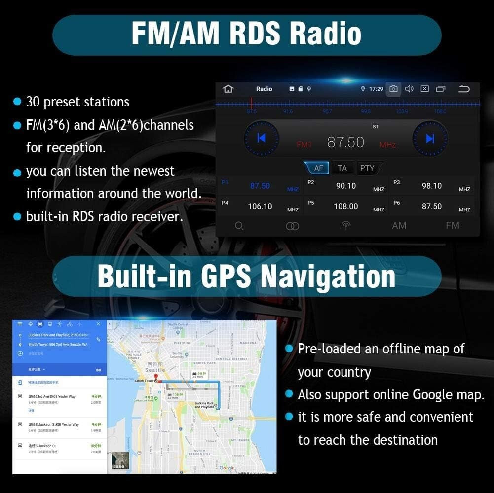 SYGAV Android 11 Car Stereo for Subaru Forester WRX Impreza GPS CarPlay Auto