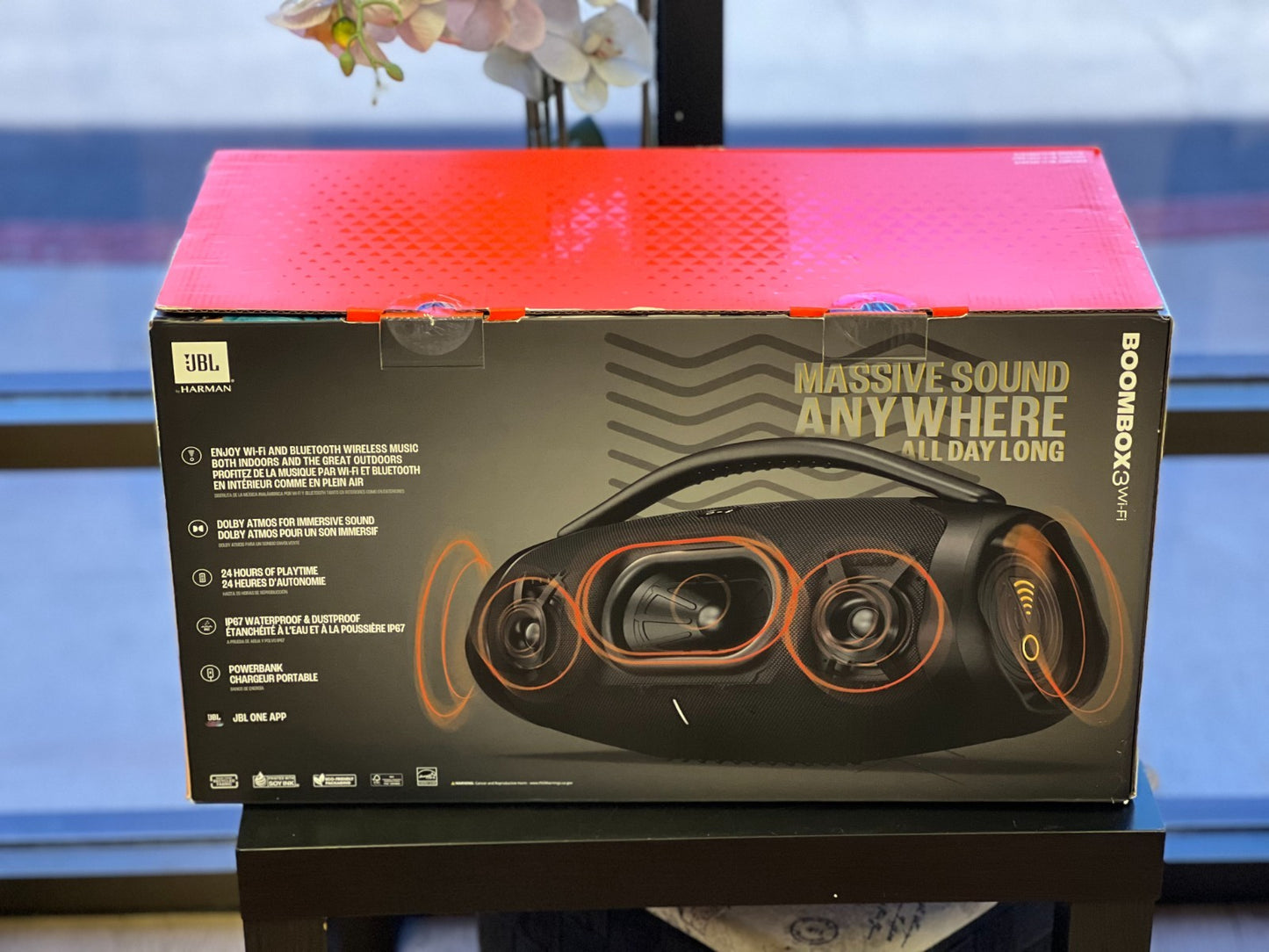 JBL Boombox 3 WiFi Portable Bluetooth Speaker Powerful Sound Monstrous Bass