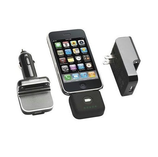 Griffin PowerDuo Reserve Wall Car Charger Plus Backup Battery iPod or iPhone
